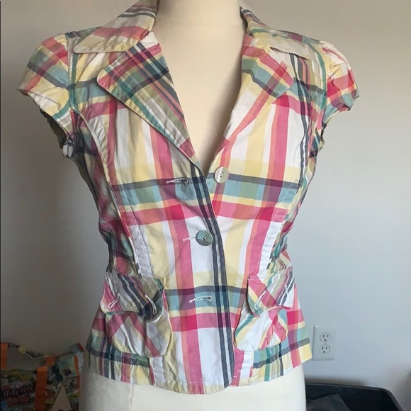 American Rag Striped Short Sleeve Top - Picture 2 of 6